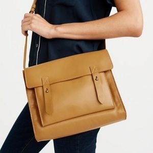 Abercrombie & Fitch Leather Crossbody Satchel
